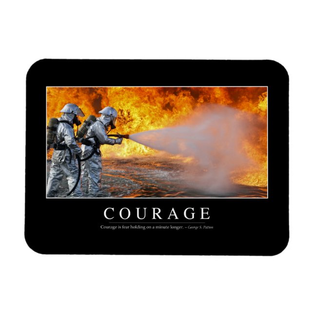 Magnet Flexible Courage : Citation Inspirationnelle (Horizontal)