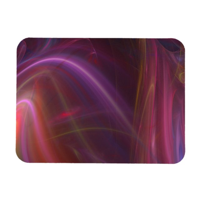 Magnet Flexible Courants Violets Et Roses (Horizontal)