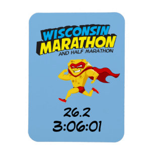 Magnet Flexible Courrier-Marathon de marathon du Wisconsin