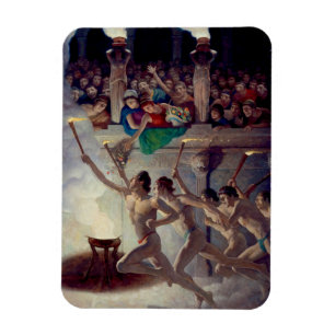 Magnet Flexible Course à la flamme, Jeux olympiques grecs par N. C