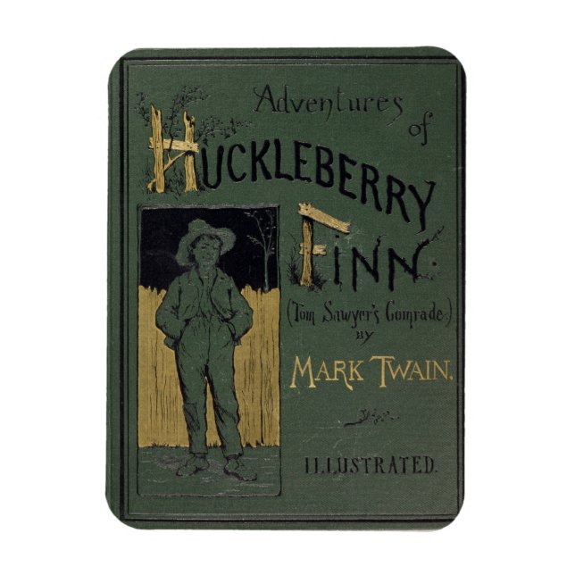 Magnet Flexible Couverture de 'Adventures of Huckleberry Finn' par (Vertical)