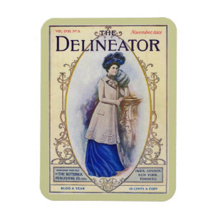 Magnet Flexible Couverture de magazine vintage d'Edwardian