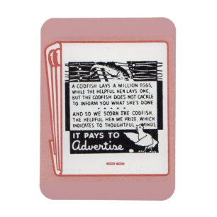 Magnet Flexible couverture de vieux matchbook Il paie à la publici