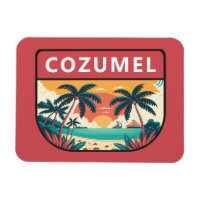 Cozumel Mexico Retro Emblem