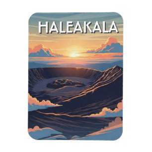 Magnet Flexible Cratère Haleakala Maui Hawaii Voyage
