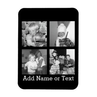 Magnet Flexible Create sur Instagram Collage with 4 photos - Black