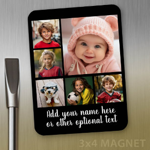 Magnet Flexible Créer un collage photo personnalisé avec 6 photos
