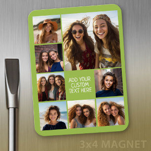 Magnet Flexible Créer un collage photo personnalisé avec 8 photo