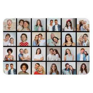 Magnet Flexible Créez votre propre 24 photo Collage couleur modifi