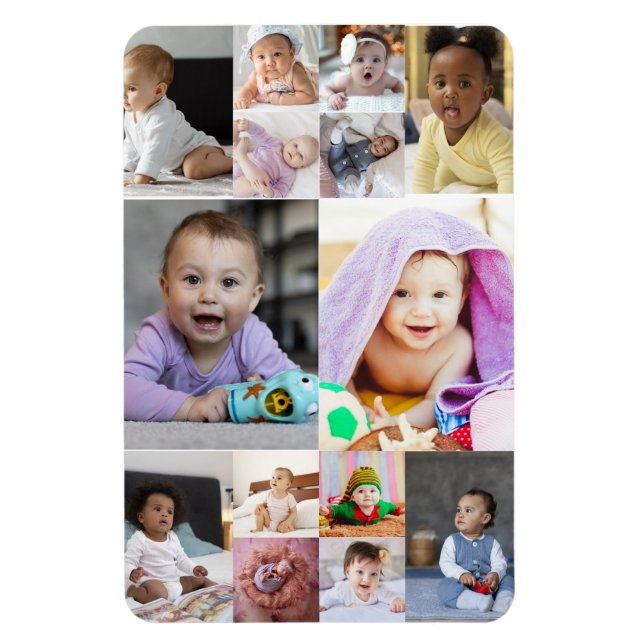 Magnet Flexible Créez votre propre collection de 14 photos (Vertical)