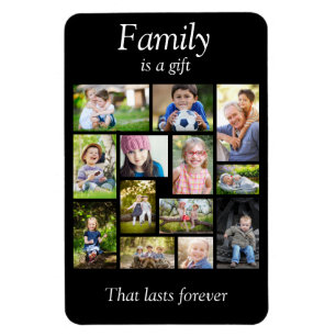 Magnet Flexible Créez votre propre collection multi-photos noir bl