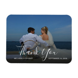 Magnet Flexible Créez votre propre photo de mariage Merci