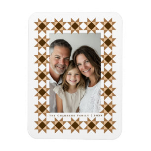Magnet Flexible Crème cadre nordique Star