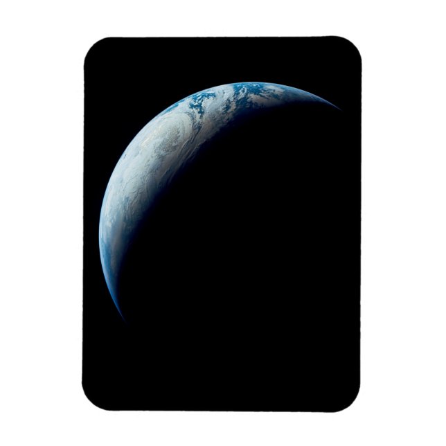 Magnet Flexible Crescent Terre De La Mission Apollo 4. 2 (Vertical)