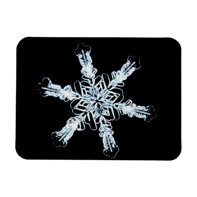 Magnet Flexible cristal de neige stellaire (Horizontal)
