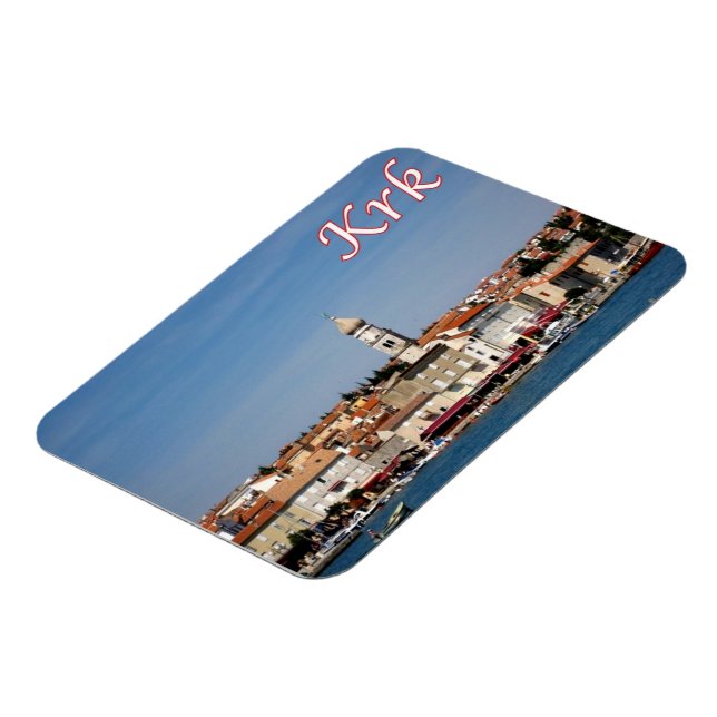 Magnet Flexible Croatie - Krk City - Veglia - (Côté Gauche)