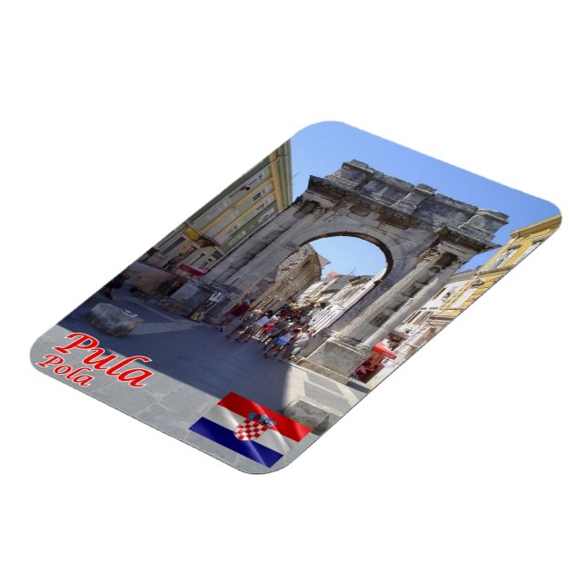 Magnet Flexible Croatie - Paola - Pola - Pula - (Côté Gauche)