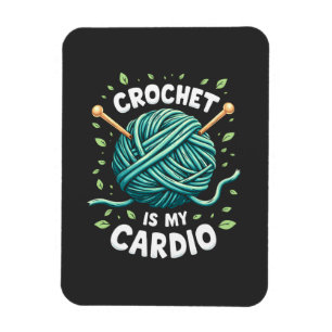 Magnet Flexible Crochet est mon cardio Fil à coudre Fitness
