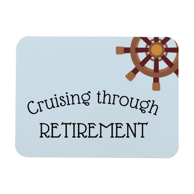 Magnet Flexible Croisière À La Retraite Porte De Croisière (Horizontal)