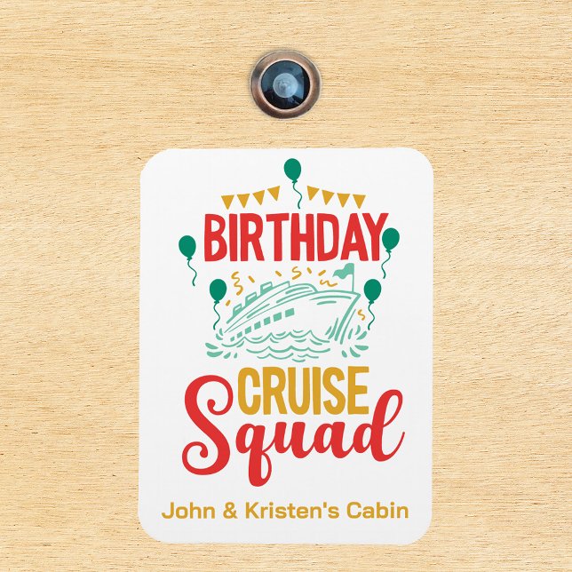 Magnet Flexible Croisière d'anniversaire Funny Group Équipe person (Créateur téléchargé)