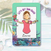 Croisière de vacances tropicales de dessin animé f