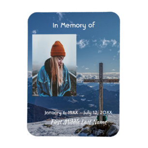 Magnet Flexible Croix crucifix de souvenir de montagne