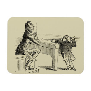 Magnet Flexible Croquis de crayon de deux hommes jouant la piscine