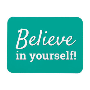 Magnet Flexible Croyez en vous Inspiration Turquoise Motivationnel
