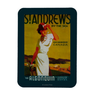 Magnet Flexible Cru PosterEurope d'algonquin de Saint Andrews