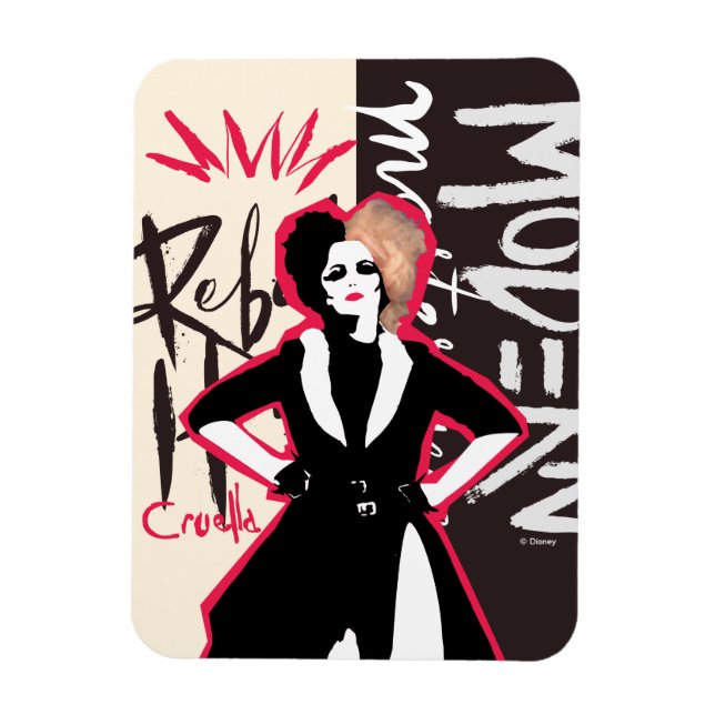 Magnet Flexible Cruella | Coeur rebelle - Chef-d'oeuvre moderne (Vertical)