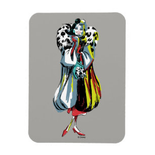 Magnet Flexible Cruella De Vil   Dans ses fourrures