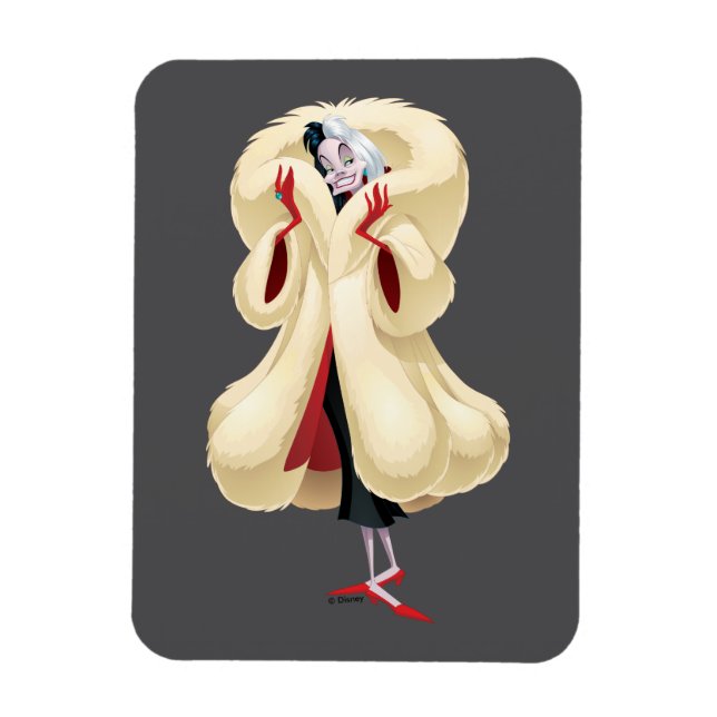 Magnet Flexible Cruella De Vil | Fourrure à la mode (Vertical)