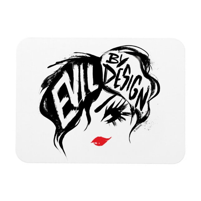 Magnet Flexible Cruella | Evil By Design Brush Stroke Peinture (Horizontal)