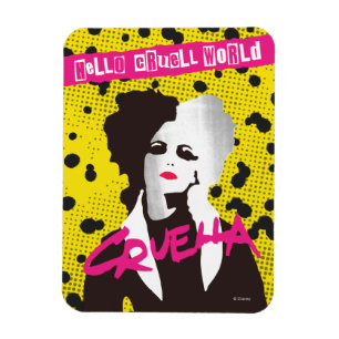 Magnet Flexible Cruella   Hello Cruell World Ransom Stencil Art