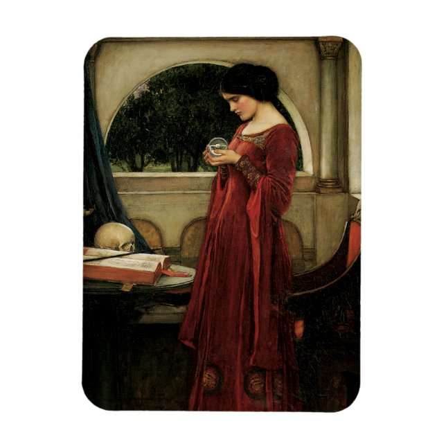Magnet Flexible Crystal Ball par John William Waterhouse (Vertical)