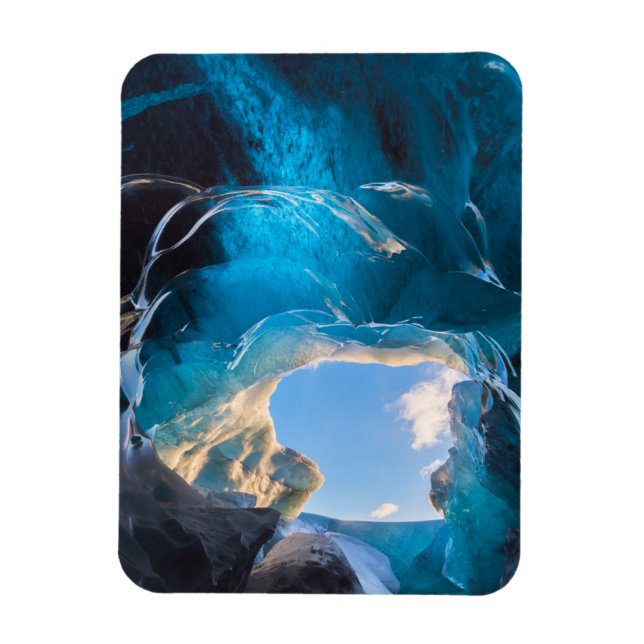 Magnet Flexible Crystal Cave, Vatnajokull Icefield, Sud de l'Islan (Vertical)