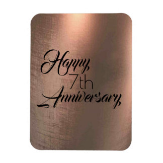 Magnet Flexible Cuivre Traditionnel 7e Anniversaire