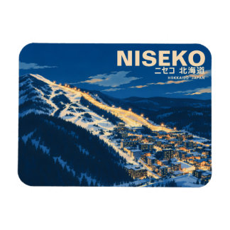 Magnet Flexible Culture de la neige au Japon, ville de Niseko ニセコの