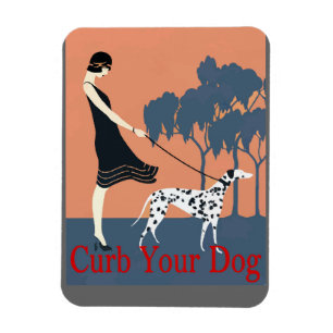 Magnet Flexible Curer votre chien, ajouter du texte