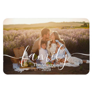 Magnet Flexible Custom Family Photo – Personalized Last Name