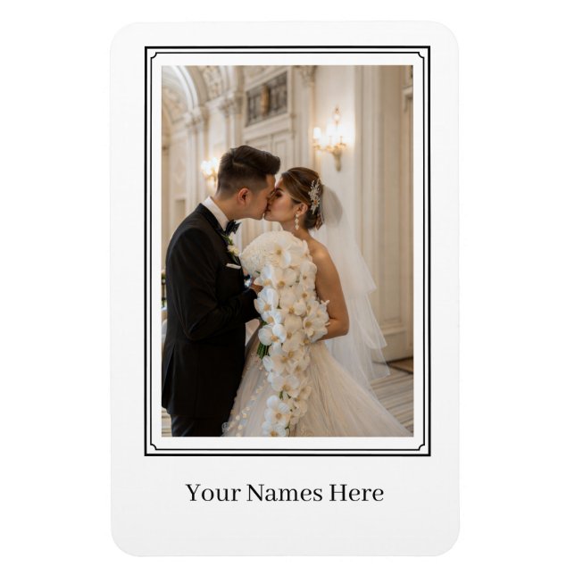 Magnet Flexible Custom Wedding Potrait  (Vertical)
