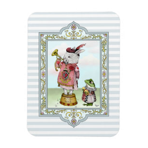 Magnet Flexible Cute Alice au pays des merveilles Lapin Blanc Art 