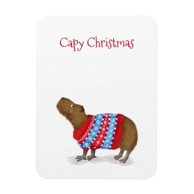 Magnet Flexible Cute capybara dans l'aimant frigidaire du pull-ove (Vertical)
