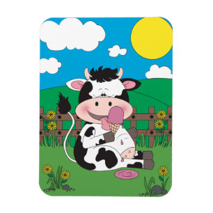 Magnet Flexible Cute Cow Cartoon