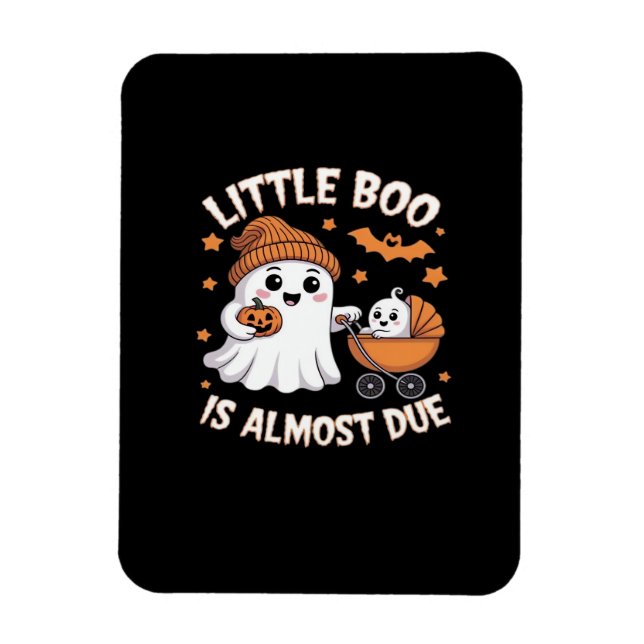Magnet Flexible Cute Halloween Pregnancy Announcement (Vertical)