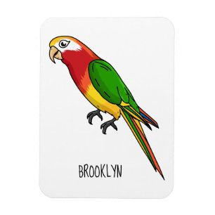 Magnet Flexible Cute happy parrot