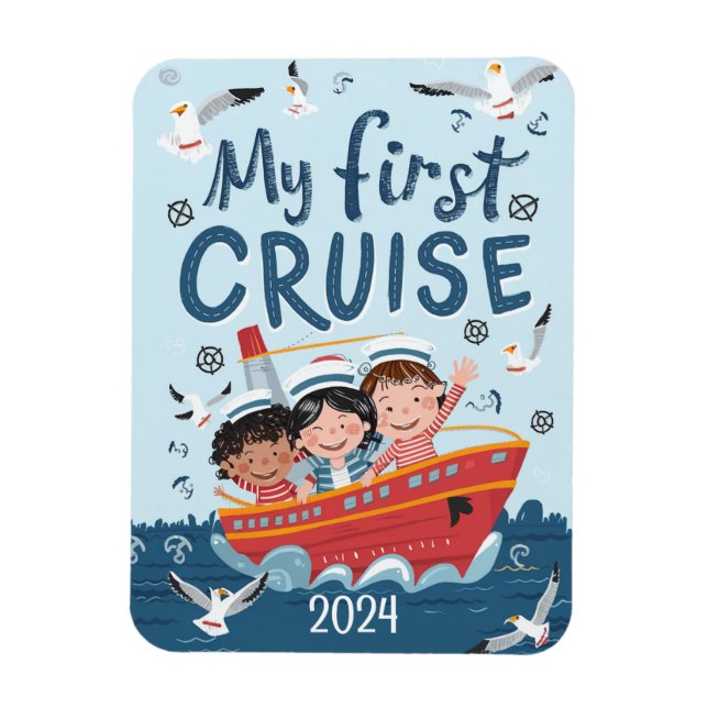 Magnet Flexible Cute Kids My First Cruise Custom (Vertical)