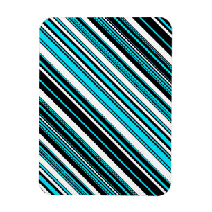 Magnet Flexible Cute noir blanc rayures aqua Coque-Mate iPhone cas