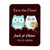 Cute Owls Mariage mariée et chambre Enregistrer la