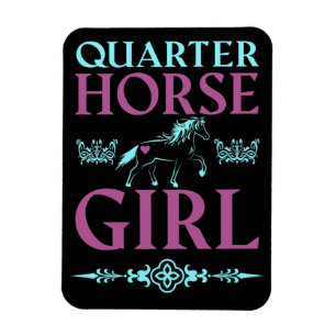 Magnet Flexible Cute Quarter Horse Girl